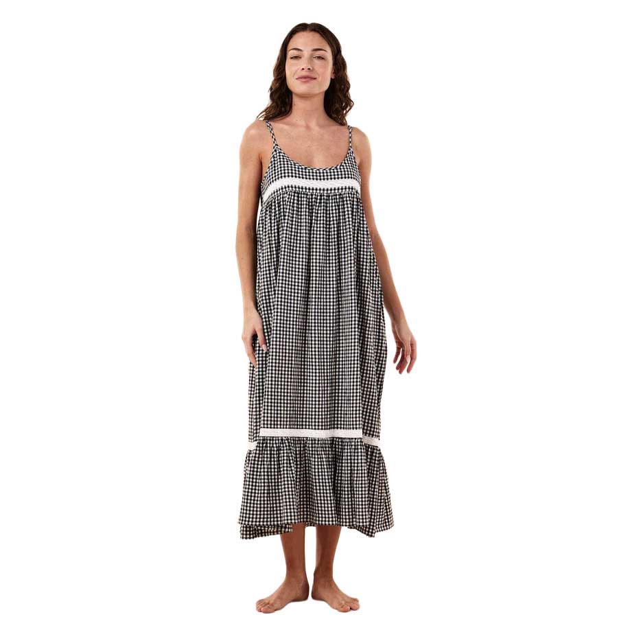 Papinelle Seersucker Lace Insert Maxi Nightie
